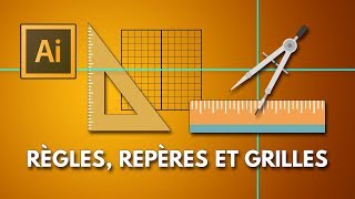 Règles repères et grilles dans Illustrator Adobe Illustrator tutoriel [upl. by Samuel]