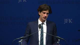 Jack Schlossberg presents Mayor Mitch Landrieu with 2018 JFK Profile in Courage Award [upl. by Eelana]