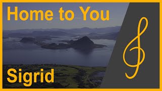 Home To You  Sigrid Late intermediate piano Cover  With photos of Alesund Norway [upl. by Scot]