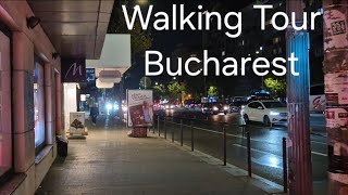 Walking Tour of Bucharest Old City Center  BUCHAREST NIGHTLIFE  ROMANIA 2024 [upl. by Aicak]