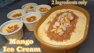 2 INGREDIENTS MANGO ICE CREAM  PATOK PANG NEGOSYO  HOW TO MAKE ICE CREAM  HOMEMADE RECIPE [upl. by Kironde]