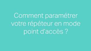 Tutoriel dinstallation  Répéteur WiFi TPLink  Configuration en mode Point daccès [upl. by Alliuqa]