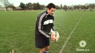 Dan Carter Rugby Drop Kick Restarts [upl. by Einram809]