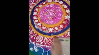 satisfying water drop  diwali rangoli design unique  short  trading  useful video [upl. by Otte]