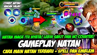 ITEM amp BUILD NATAN MAGE TERSAKIT  COMBO NATAN❗ CARA MAIN NATAN TERBARU❗ TUTORIAL amp GAMEPLAY NATAN [upl. by Norene187]