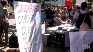 Berkly College Republicans quotRacistquot antiAffirmative Action Bake Sale [upl. by Heuser]