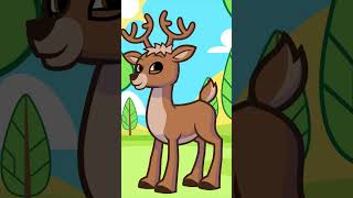 🌨️☀️🍂Explorer lHiver le Printemps lÉté et lAutomne avec les Amis de la Forêt🐻🐇🦌SHORT 1shortsshort [upl. by Groves]