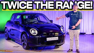 Allnew electric Mini looks smarter goes further Mini Cooper SE 2024 review [upl. by Enitnatsnoc880]