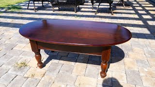 Furniture Restoration Restoring a Cherry Coffee Table [upl. by Auop]