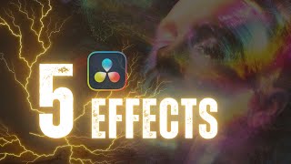 5 Cool Effects Inside Davinci Resolve 19 Tutorial [upl. by Anaeco993]