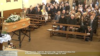 Hugh Fitzpatrick Tullyinchin Mountain Lodge Funeral Mass from StPatricks Church Carrickallen [upl. by Edalb]