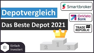 Depot Vergleich 2021  Der Beste Broker für Aktien ETFs amp Sparpläne [upl. by Gerdy]