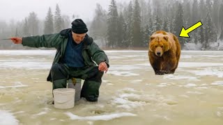 Fisherman Didnt Notice A Huge Bear Approaching Him What Happens Next Is Unbelievable [upl. by Alderman947]