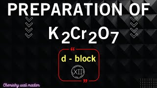 How will you prepare potassium dichromate from iron chromite ore  class 12 [upl. by Anaoj]