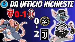 PARTITE DA UFFICIO INCHIESTE MONZAMILAN E UDINESEJUVENTUS DECIDONO EPISODI ARBITRALI SANDALOSI [upl. by Anahsak241]