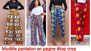 Modèle pantalon en pagne top création pour des hauts simple ankarastyles [upl. by Artened]