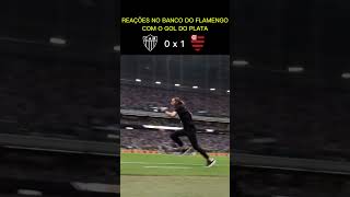 REAÇÕES NO BANCO DO FLAMENGO COM O GOL DO GONZALO PLATA CONTRA O ATLÉTICO MG [upl. by Anahpets897]