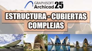 Como crear CUBIERTAS COMPLEJAS en ARCHICAD 25 bim graphisoft archicad architecture [upl. by Nylessej]