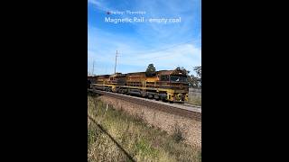 Magnetic Rail empty coal train trains freighttrain [upl. by Athenian]