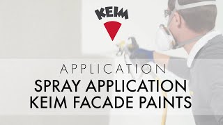 Spray application with KEIM facade paints [upl. by Dlarej764]