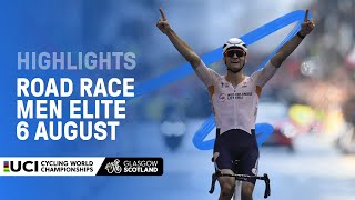 Men Elite Road Race Highlights  2023 UCI Cycling World Championships [upl. by Suoiluj928]