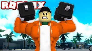 GETTING STUPIDLY BUFF IN ROBLOX  Roblox Weight Lifting Simulator 3 [upl. by Leddy]