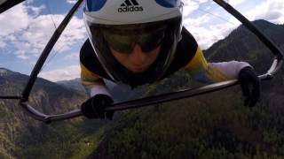 Hanggliding Drachenfliegen Bayrischzell Onboard Gopro [upl. by Sundin]