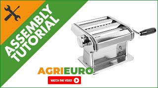 Marcato Ampia Pasta Maker  Handoperated machine for homemade pasta  Assembly tutorial [upl. by Dorreg436]