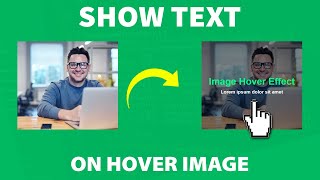 Show Text Overlay On Hover Image With HTML And CSS [upl. by Sanfo854]