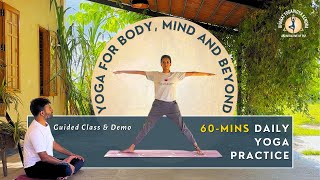 60 Min Yoga Class for Beginner to Advanced  Yoga for Whole Body Mind and Beyond  Home Practice [upl. by Adabelle]