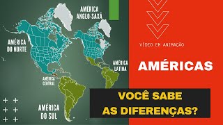 América Anglosaxônica e Latina  América do Norte Central e do Sul Você conhece as diferenças [upl. by Nerty630]