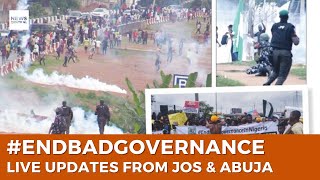 EndBadGovernance Protests Day 10 LIVE Updates from Jos amp Abuja [upl. by Sholley]