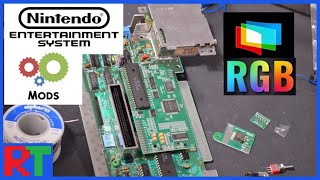 How To RGB mod a NES Front Loader Nintendo [upl. by Ogata]