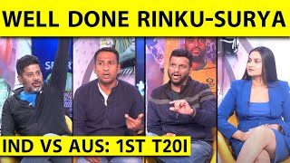 🔴IND VS AUS T20I LAST BALL THRILLER RINKU ने बचाई लाज SURYA ने लगाई आग IND 2 विकेट से जीता [upl. by Sly271]