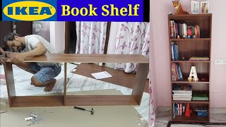 IKEA NODELAND Bookcase Unboxing Assembly amp Organization  IKEA Bookshelf [upl. by Akisey346]