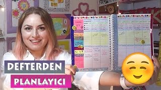 DEFTERDEN PLANLAYICI Yapımı  DIY Planner Kendin Yap [upl. by Khanna]