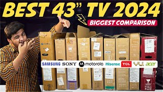 Best 43 Inch 4K TV 2024  Biggest Smart TV Comparison [upl. by Crissie]