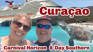 Carnival Horizon 8 Day Southern Curaçao  Playa Piskado Turtles  Playa Abou  Pelicans  Dinner [upl. by Keldah]