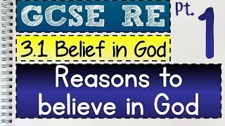 GCSE RS Unit 31 Part 1 of 3 Reasons to Believe in God  by MrMcMillanREvis [upl. by Ttocserp]