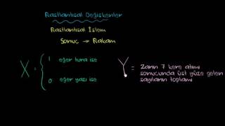 Rassal Rastgele Değişkenler İstatistik ve Olasılık İstatistik ve Olasılık [upl. by Atirehgram]