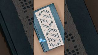 Filet crochet diy bookmark crochetlove [upl. by Meerek]