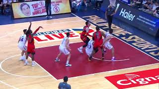 SMB’s Tautuaa collision with NLEX’s Semerad Anthony in 3Q  PBA SEASON 48 PHILIPPINE CUP [upl. by Rosenzweig]