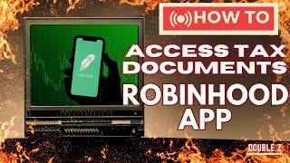 How to access ROBINHOOD tax documents [upl. by Dlaregztif627]