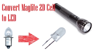 Converting 2D MagLite to LED unboxing installation amp comparison [upl. by Fawna]