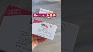 How does this famous sebamed soap ph went 😱🤯shorts skincare beauty phtest soap sebamed viral [upl. by Suirauqram186]