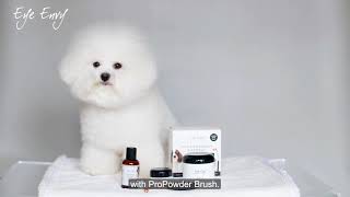 How to Use Eye Envy Tear Stain Remover Starter Kit for Dogs with the Powder Brush [upl. by Melan]