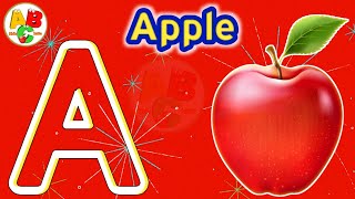 ABC song  nursery rhymes  abc phonics song for toddlers  a for apple [upl. by Eilahs]