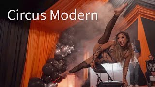 WOW Contortionist amp Juggler Halloween Entertainment halloweenparty halloween circusmodern [upl. by Eislrahc]