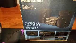 Panasonic SCUX100 SAUX100 300W Stereo system unboxing [upl. by Farlay]