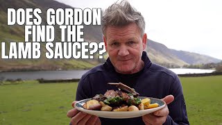 Will Gordon Ramsay Find the Lamb Sauce Cooking Lamb Chops [upl. by Mohsen]